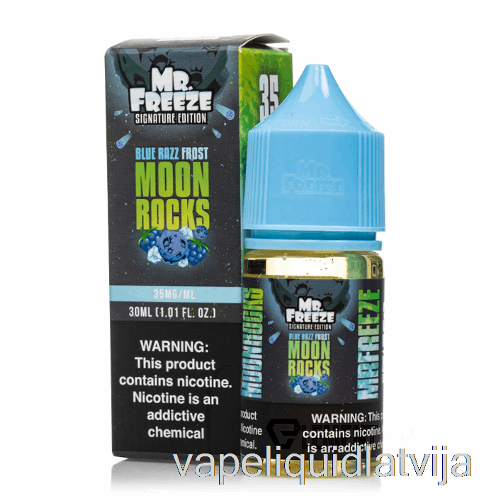 Moonrocks - Zils Razz Frost - Mr Saldēšanas Sāļi - 30ml 35mg Vape šķidrums